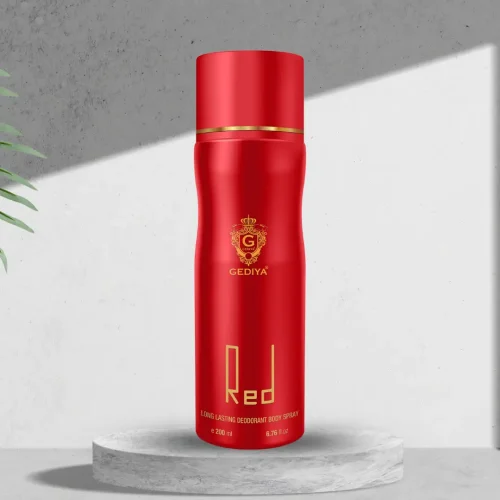 Gediya Red Deodorant 200 ml – Long Lasting Body Spray for Men