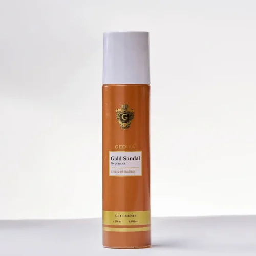 Gediya Gold Sandal Air Freshener 250 ml – Luxurious Sandalwood Room Spray for Daily Freshness