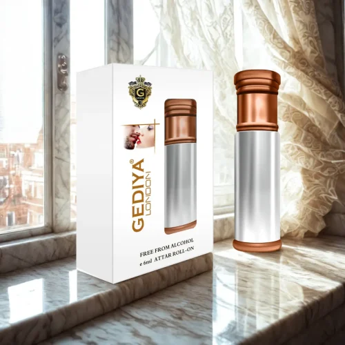 Gediya White London Attar | Alcohol-Free Roll-On with Spicy Wine & Woody Notes – 6ml