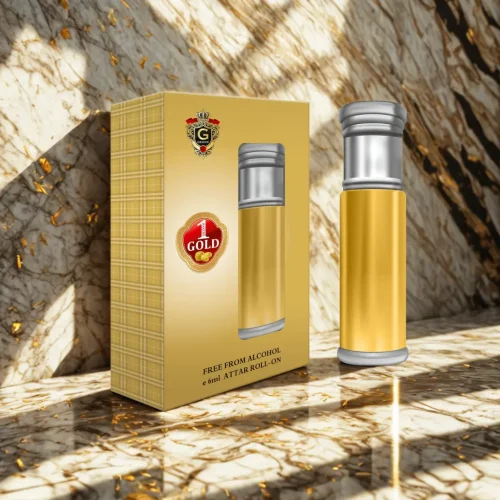 Gediya Gold 1 Attar Roll-On 6ml | Alcohol-Free Floral Fruity Perfume