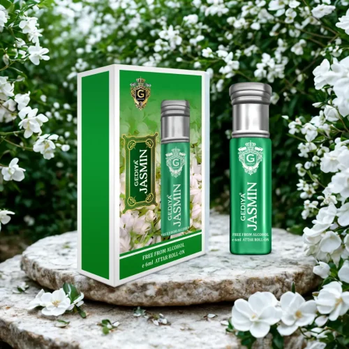 Gediya Jasmin Attar | Alcohol-Free Roll-On with Jasmine, Osmanthus & Vanilla – 6ml