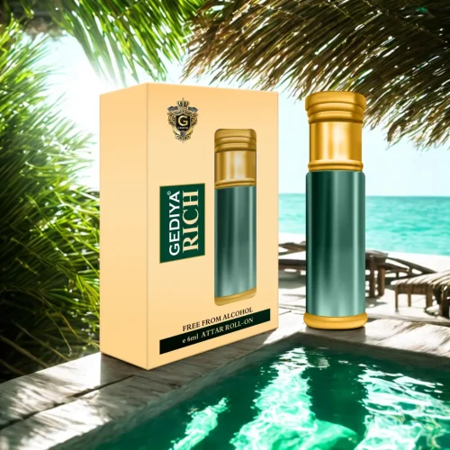 Gediya Rich Attar | Alcohol-Free Roll-On with Citrus, Spice & Musk – 3ml