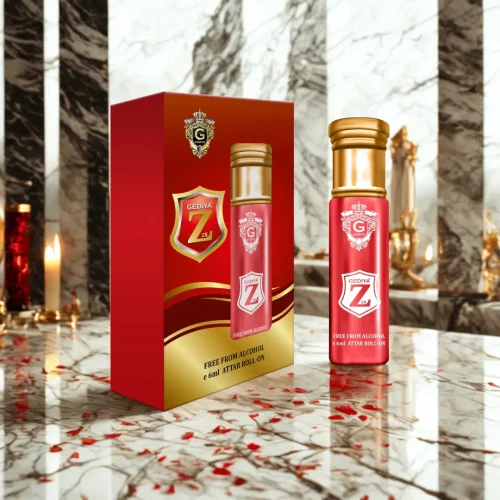 Gediya Z 2X Attar | Alcohol-Free Roll-On with Bergamot, Lavender & Tonka Bean – 6ml